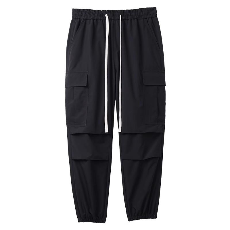 楽天リモコンタウンエコ 楽天市場店パンツ 男性用 カーゴパンツ アウトドア ワークパンツ ロングパンツ ゆったりサイズ ポケット 多数 ブラック 軍グリーン カーキ 耐摩耗2