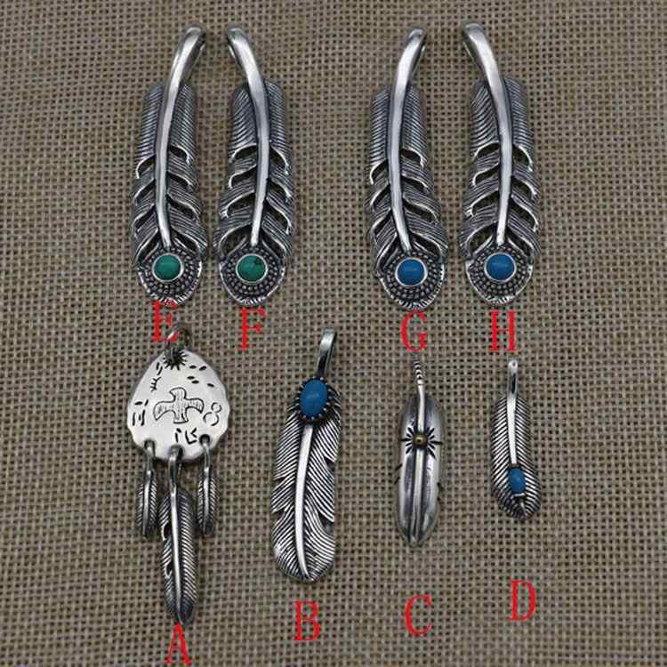 楽天リモコンタウンエコ 楽天市場店ネックレス メンズ 男性用 シルバー925 ペンダントトップ ターコイズ 花柄 インディアンジュエリー ヴィンテージ