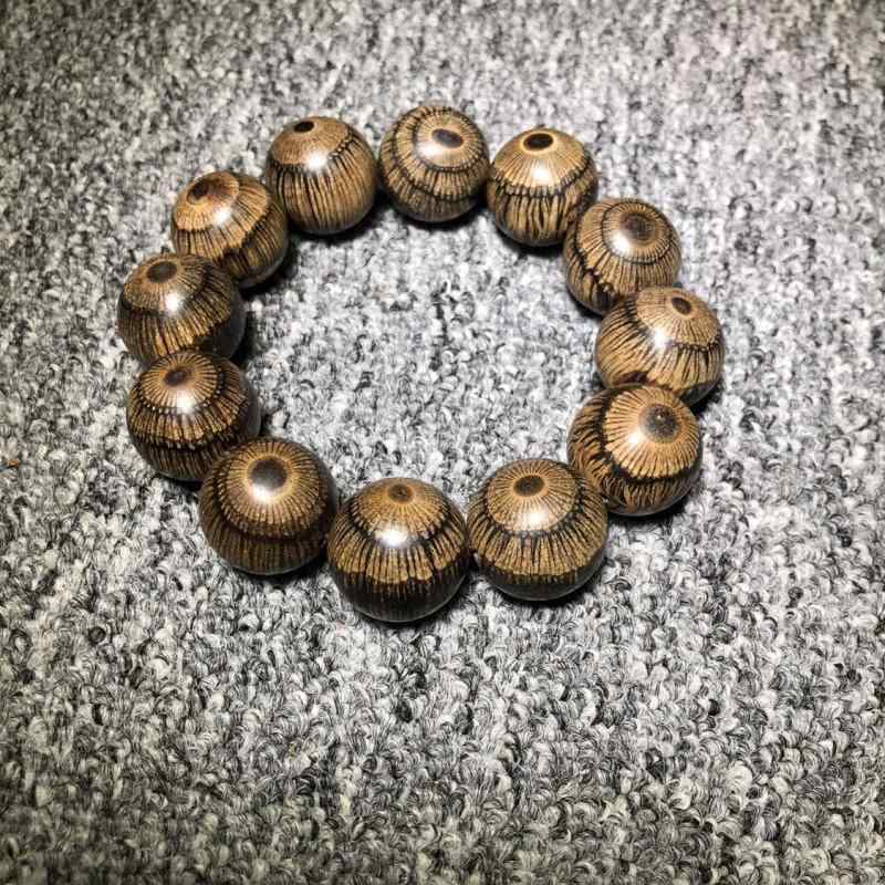 ブレスレット 男性用 太陽木 2.0瑪瑙 緬甸産 手飾り