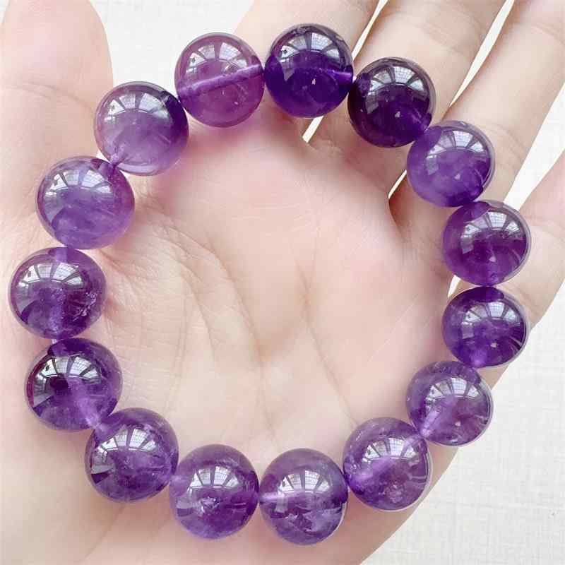 ブレスレット レディース メンズ 紫水晶 ウルグアイ ブラジル 産 手串 珠 中国風 アクセサリー