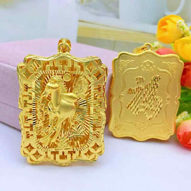 ネックレス メンズ 馬蹄 ホースシュー ラッキーアイテム 馬 競馬 縁起物 ペンダント 普段使い 真鍮 ゴ..