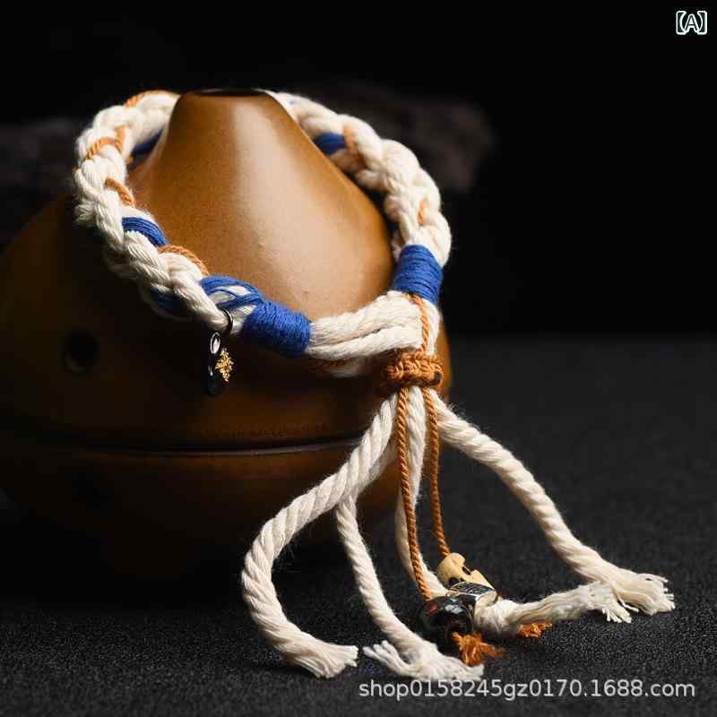 手編み 組紐 ストラップ 手搓棉 ネックレス 曼荼羅 仏像 ラッキーアイテム ブレスレット 男女兼用