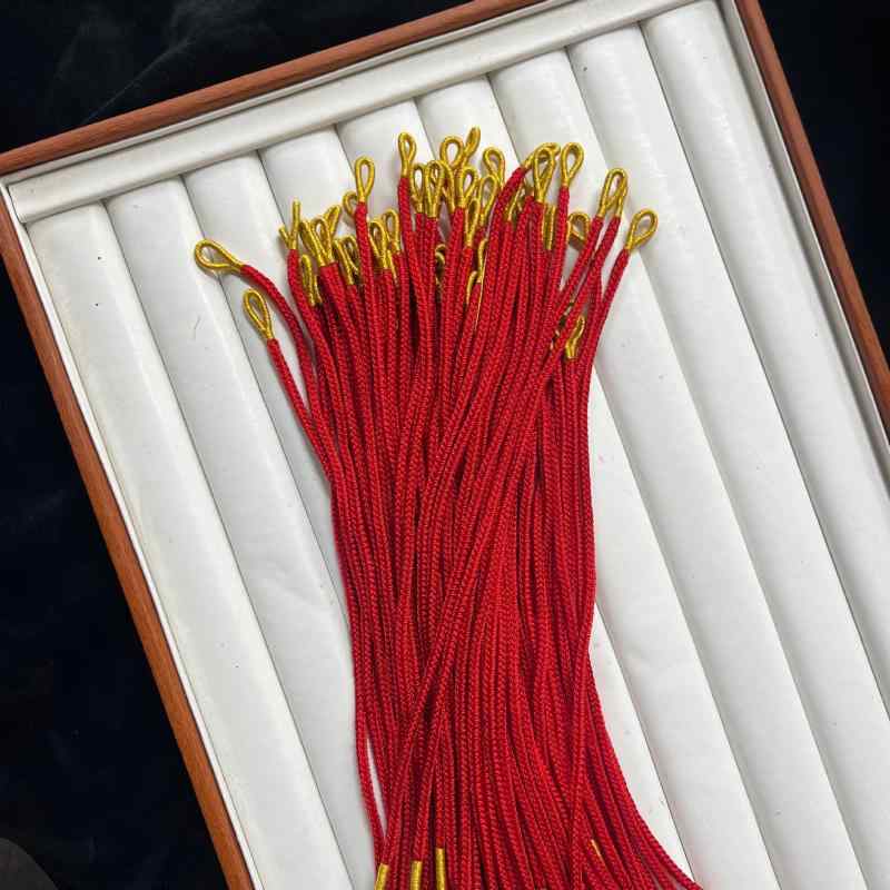 ブレスレット レディース メンズ 手編み 紐 民族風 玉 転運 電気メッキ加工 レッド ブラック ゴールド ..