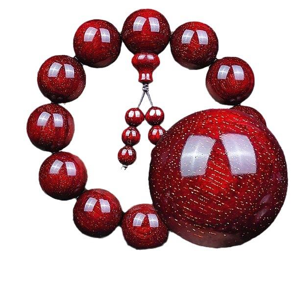 ブレスレット 小葉紫檀 念珠 金星 オールドウッド 沈水級 男性用 女性用 アクセサリー