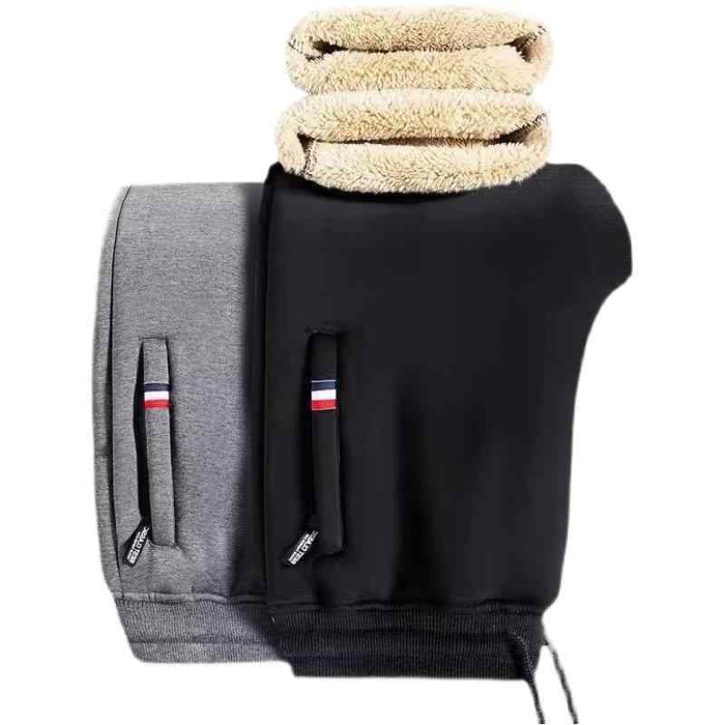 楽天リモコンタウンエコ 楽天市場店パンツ 男性用 裏起毛 ズボン 秋冬 春 高伸縮性 あったか リラックス ストレート ゆったり 大きめサイズ 普段使い 部屋着 アウトドア ブラック 黒 グレー