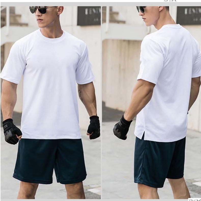 スポーツウェア 男性用 速乾Tシャツ ショートパンツ 上下セット トレーニング ランニング ウェア