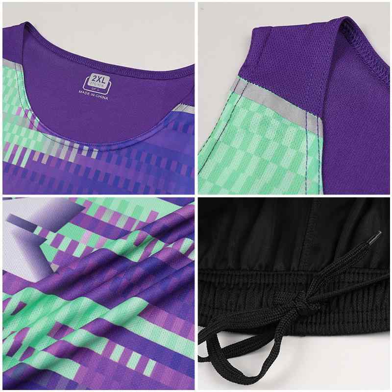 トレーニングウェア 男性用 女性用 上下セット 陸上競技 ランニング マラソン 短距離走 スポーツウェア..