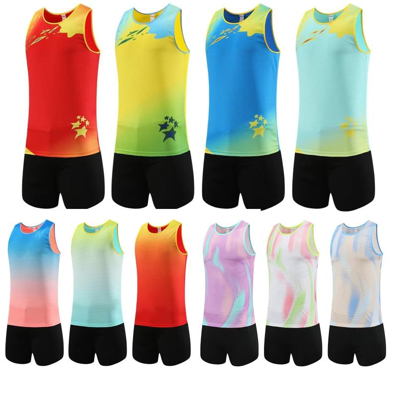 陸上ウェア セットアップ 子供 レディース メンズ トレーニングウェア 陸上競技 スポーツウェア ポリエ..