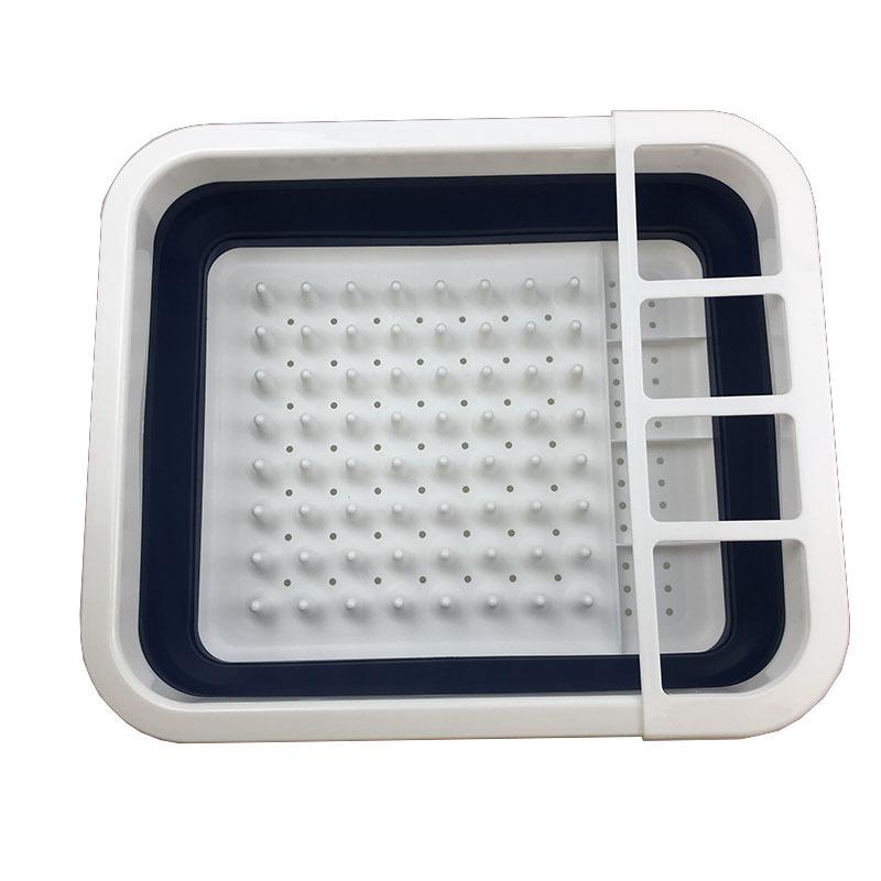 水切りラック 折りたたみ式 キッチン 食器 水切り 水切りかご 箸立て付き 省スペース コンパクト収納 ..