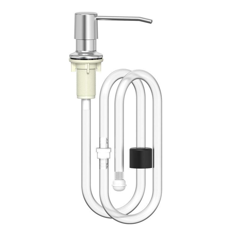 洗剤ディスペンサー ステンレス鋼 304 防錆 キッチン 洗剤 石鹸液 プッシュ ディスペンサー 手押し 300ml 銀色 黒色 ガンメタル ABSボトル
