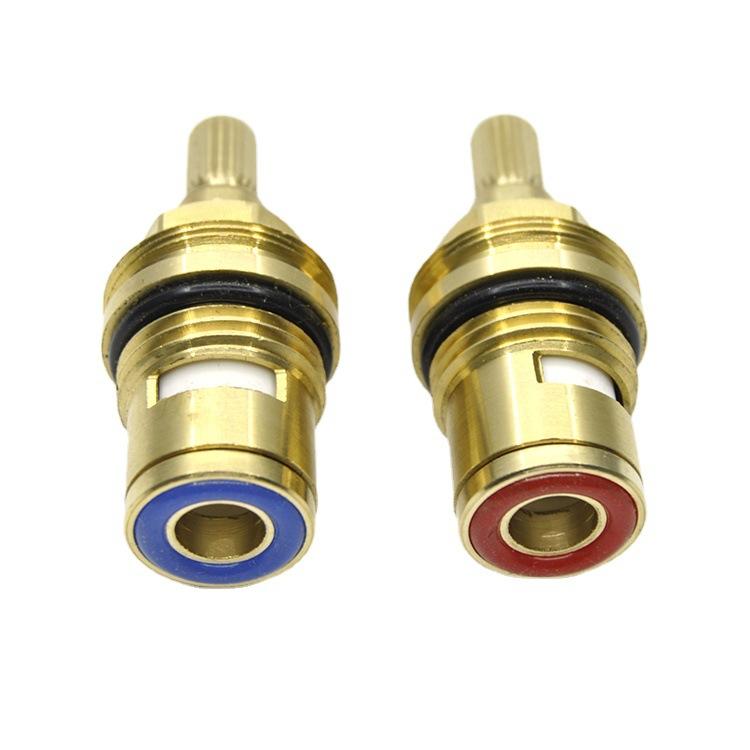 水栓 バルブ 洗面台 浴槽 キッチン 混合水栓 交換部品 真鍮製 セラミック