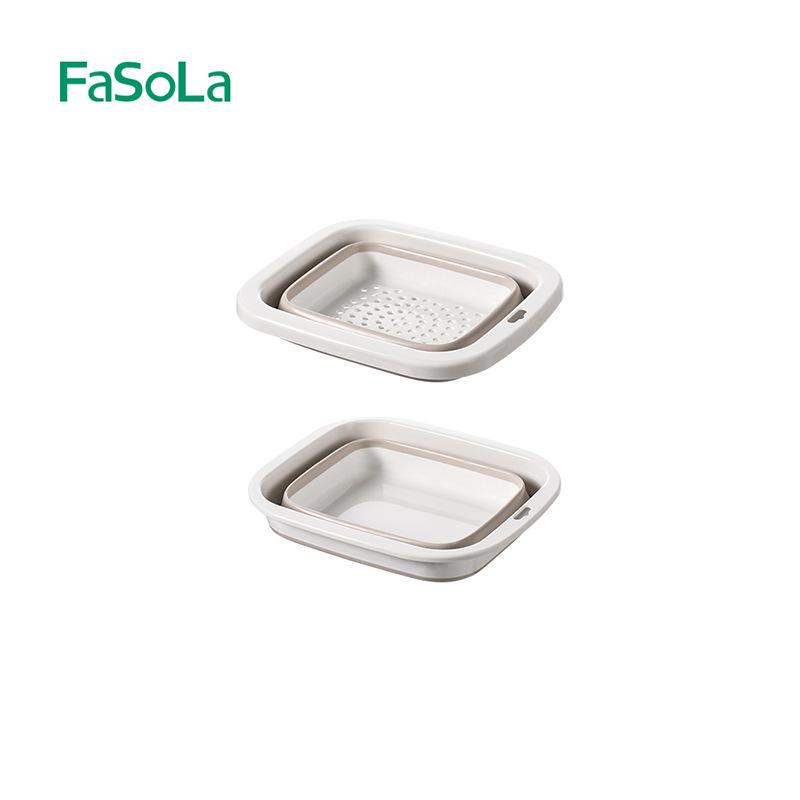 洗い桶 水切りかご レディース キッチン用品 ダブルレイヤー PP TPR 現代風 排水 洗い桶 料理 桶 持ち..