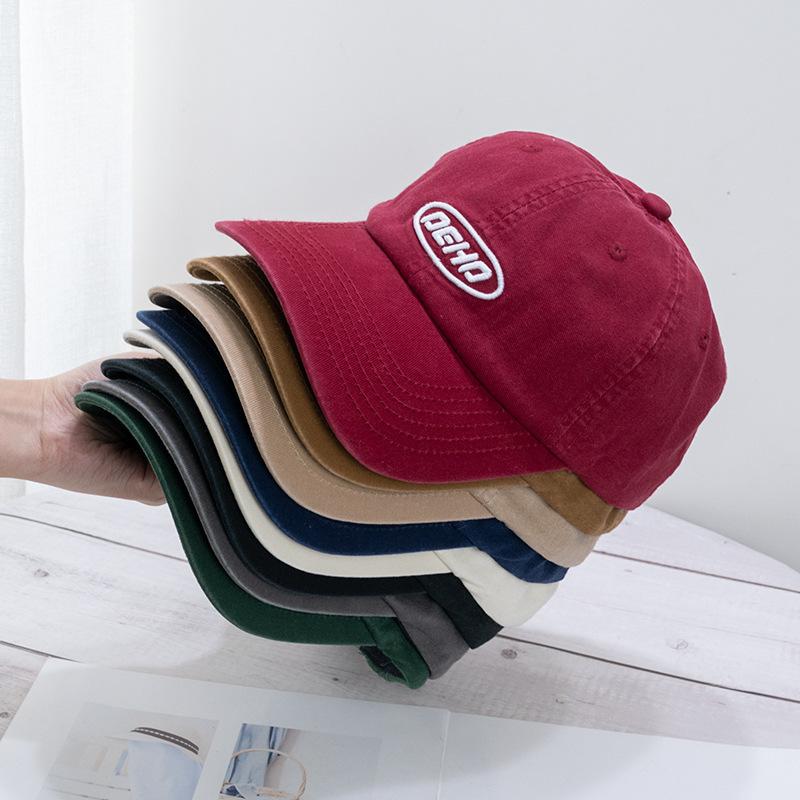 帽子 レディース 棒球帽 日よけ 紫外線対策 キャップ 小顔効果 大 голову 囲 ソフトトップ 刺繍 アルファベット カーブバイザー 調節可能 コットン スポーティー カジュアル 日常用(4.0)