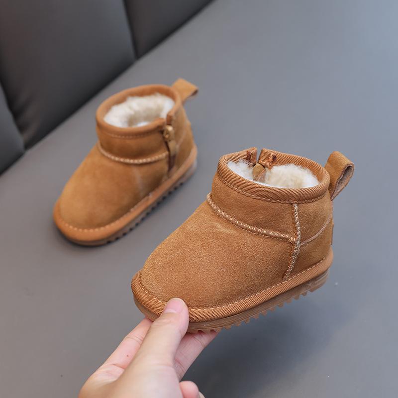ベビー キッズ 雪地靴 防寒ブーツ 滑り止め 幼児 柔らかい靴底 ショートブーツ 厚手 大綿 靴 男の子 女..