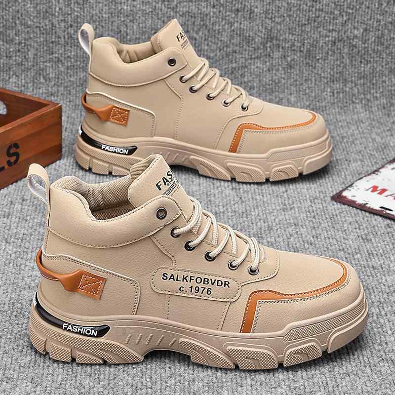 ブーツ メンズ 男性用 マウンテンブーツ ワークブーツ ショートブーツ レースアップ 厚底 滑り止め 撥水 頑丈 丈夫 ラウンドトゥ カジ..