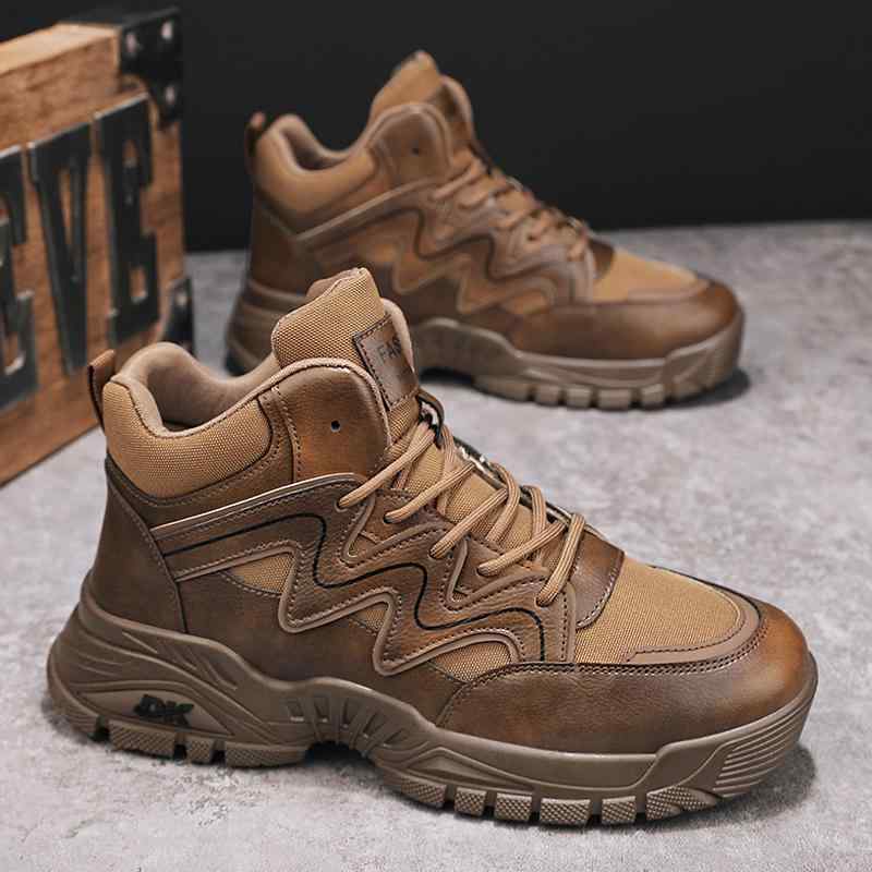 ブーツ メンズ 男性用 馬丁靴 ワークブーツ バイクブーツ ショートブーツ ラウンドヘッド 紐靴 PUレザ..