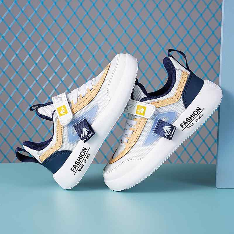 スニーカー キッズ 白 子供靴 男の子 女の子 通学 運動靴 春秋 メッシュ ローカット 軽量 普段使い ス..