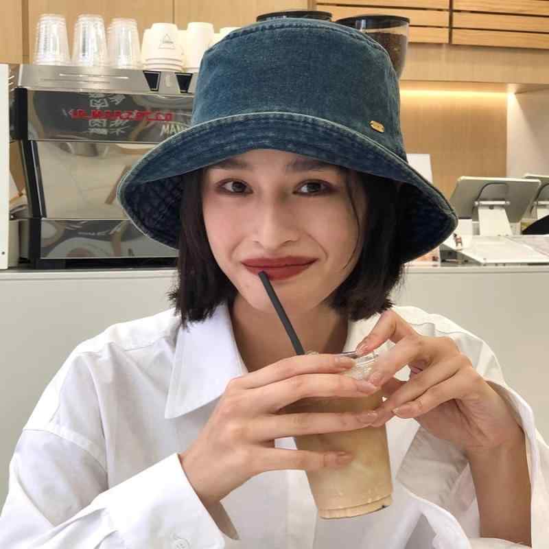 帽子 レディース デニム 漁夫帽 バケットハット 春夏 秋冬 小顔効果 日焼け防止 紫外線対策 調節可能