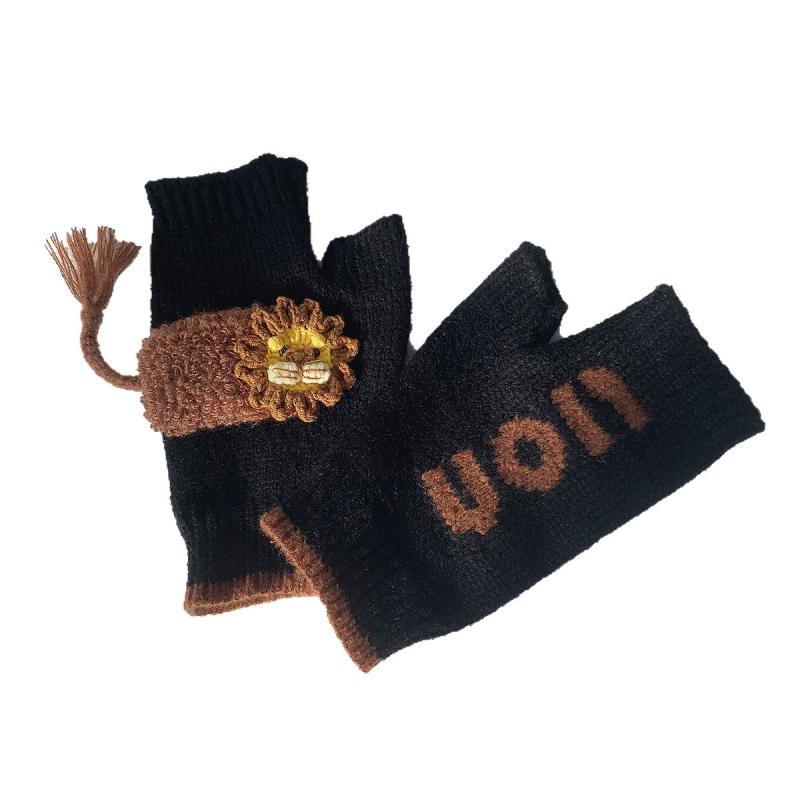 手袋 レディース 秋冬用 ニット手袋 ミトン 防寒 保温 アニマルモチーフ かわいい おしゃれ 猫耳 暖か..