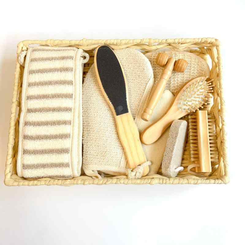 バスグッズ 9点セット 沐浴セット 沐浴ボール 垢すり 搓澡タオル 沐浴手袋 フットケア ギフトセット 編..