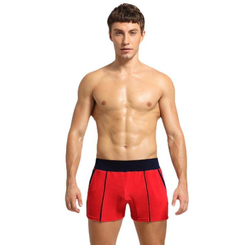 メンズ ハーフパンツ 男性用 コットン タオル生地 ショートパンツ 部屋着 リラックスパンツ 伸縮性 涼..