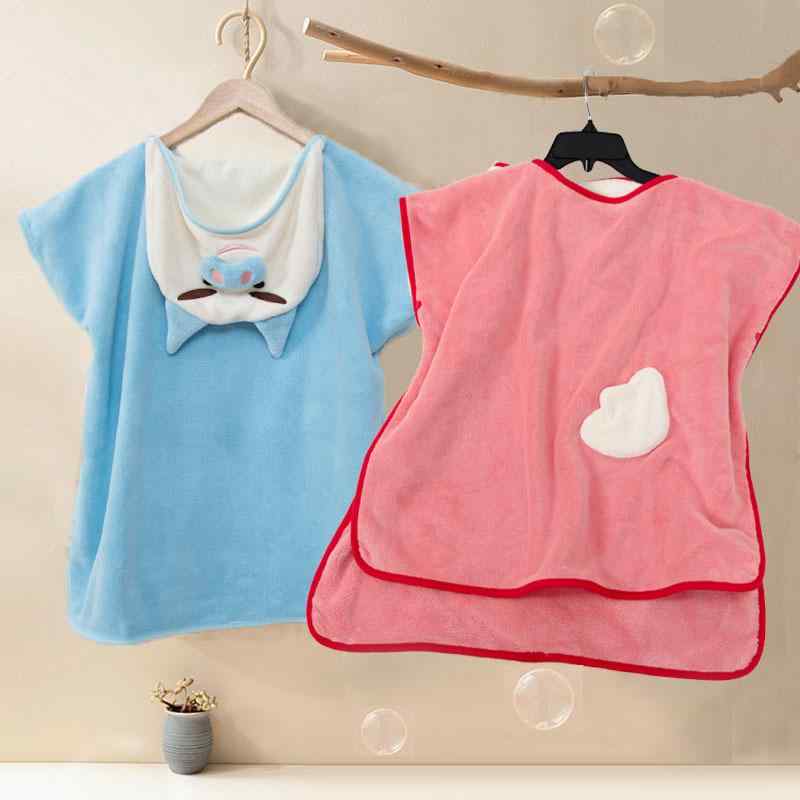 ベビー バスローブ 女の子 男の子 フード付き バスタオル 綿 マイクロファイバー 吸水 速乾 大判 湯上..