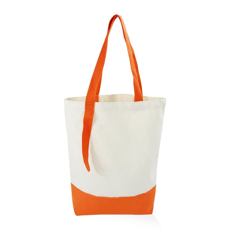 トートバッグ キャンバス レディース メンズ 無地 帆布 コットン ショッピングバッグ 手提げ 肩掛け オレンジ グリーン ブラウン ブラック レッド ブルー