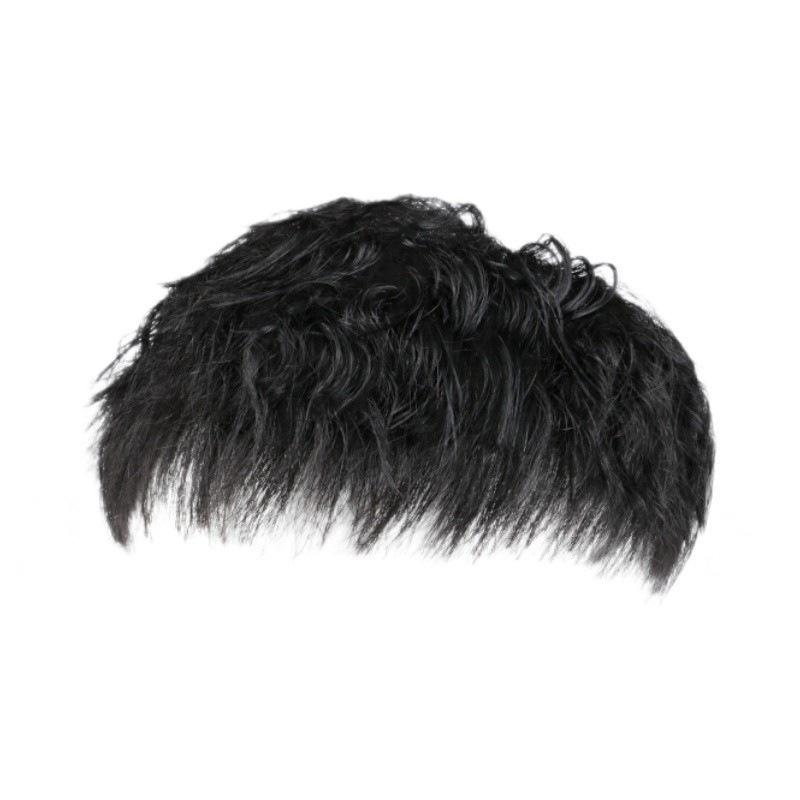 ウィッグ メンズ 男性用 ショートヘア 栗毛 巻き髪 ヘアスタイル 部分ウィッグ ヘアピース 補正 かつら おしゃれ