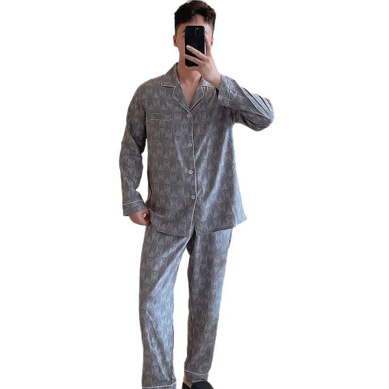 パジャマ メンズ 男性用 長袖 長ズボン 上下セット 大きいサイズ 部屋着 ルームウェア 快適 リラックス..