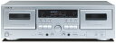 【中古】TEAC ダブルオートリバースカセットデッキ シルバー W-890RMK2-S