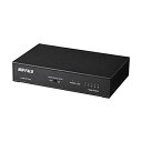 【中古】バッファロー BUFFALO Giga対応 金属筐体 電源内蔵 5ポート LSW6-GT-5NS/BK ブラック スイッチングハブ マグネット 壁掛け設...