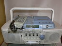 【中古】Victor ビクター JVC RC-Z1MD-W ホワイト CD-MDポータブルシステム Clavia クラビア (CD/MDデッキ)(ラジカセ形状)