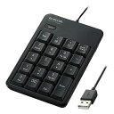 【中古】エレコム テンキー 有線 静音設計 抗菌 Windows/Chrome OS/macOS対応 ブラック TK-TCM021SKBK