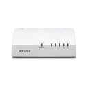 【中古】バッファロー BUFFALO 10/100Mbps対応 プラスチック筺体 AC電源 5ポート ホワイト スイッチングハブ LSW4-TX-5EPL/WH...