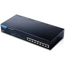 【中古】エレコム スイッチングハブ 8ポート 金属筺体 PoE 10/100M対応 3 EHB-UF2A08-PF