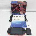 【中古】PlayStation Vita Value Pack Wi-Fiモデル レッド/ブラック【メーカー生産終了】