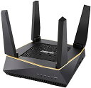 【中古】ASUS WiFi 無線 ルーター WiFi6 4804+867+400Mbpsトライバンド RT-AX92U(A) メッシュ機能付 3階建 / 4LD...