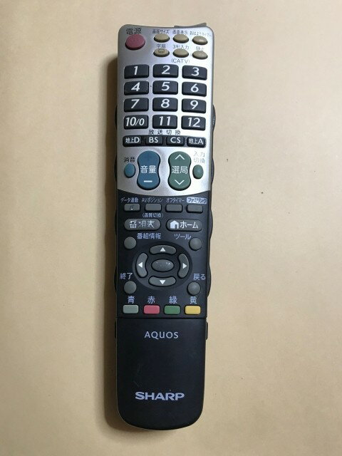 【中古】【送料無料】 シャープ アクオス テレビ リモコン GA933WJSA ポイント消化 LC-32E9/LC-40E9等