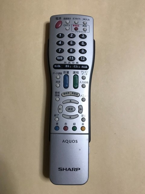 【中古】【送料無料】 シャープ アクオス テレビ リモコン GA765WJSA ポイント消化