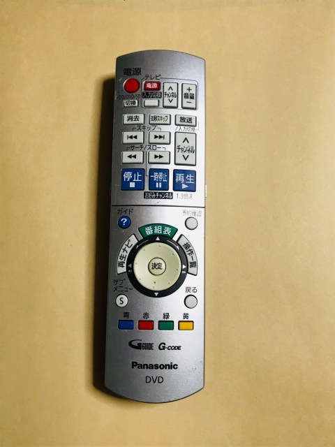 【中古】【送料無料】 パナソニック DVD リモコン EUR7658YEO ポイント消化 DMR-XP11/DMR-XW31/DMR-XW51等