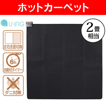 ホットカーペット 本体(電気カーペット 本体)　2畳用　ほかだんカーペット　6時間自動切タイマー(節電)・ダニ退治(清潔)【RCP】ユーイング(U-ING・モリタ)　UC-20K