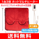 【送料無料】あんか・足温器・座布団 に1台3役のマルチクッション(ホットミニマット、電気あんか、ホットカーペット、電気カーペット)【RCP】 NA-23MH(R)
