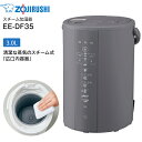 象印 zojirushi スチーム式加湿器 水タンク一体型 10(6)畳用 3リットル 3L 広口容器【RCP】 グレー EE-DF35(HA) EE-DF35-HA