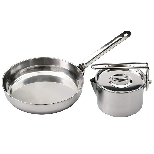 ラグナ ステンレスクッカー(L)セット キャンプ クッカー セット M5504 キャプテンスタッグ バーベキュー BBQ用 鍋 フライパン ケットル 4点セット アウトドア 【RCP】CAPTAIN STAG シルバー 日本製 M-5504通販格安セール情報 楽天 通販