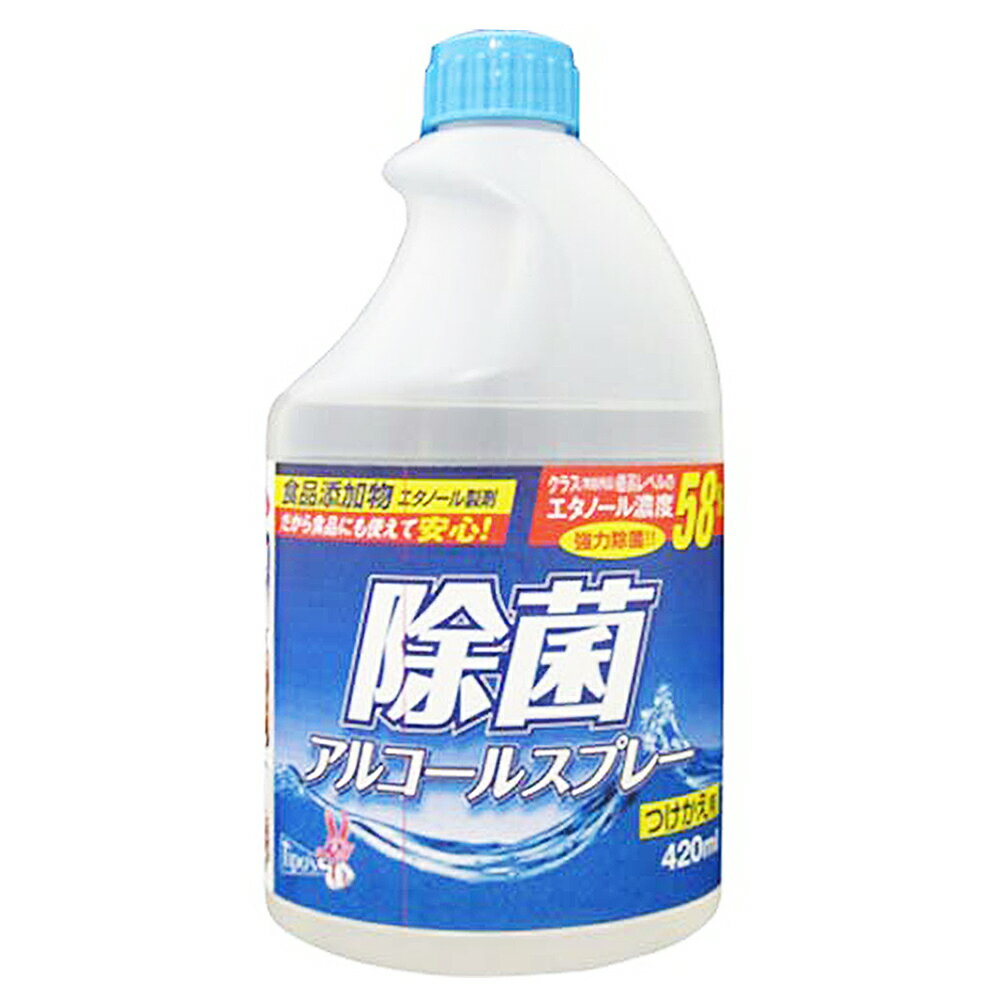 【24個まとめ買い】ティポス除菌アルコールスプレー減容ボトル付け替え420ml　×24個