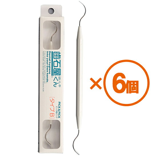 【SALE】【6個まとめ買い】歯石屋くん　ピック＆ピックタイプB　×6個