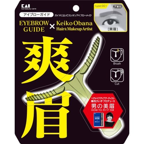 【P10倍 2024/5/9 20:00~5/16 1:59 要エントリー】【2個まとめ買い】KQ1509 メンズアイブローガイド 爽眉 2個