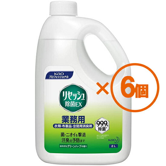花王 リセッシュ除菌EX グリーンハーブの香り 業務用 2L 衣類・布製品・空間用消臭スプレー　×6個