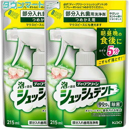 【2個まとめ買い】ディープクリーン シュッシュデント 部分入れ歯用洗浄剤 ［つめかえ用］[医薬部外品]×2個【代引き不可】【日時指定不可】