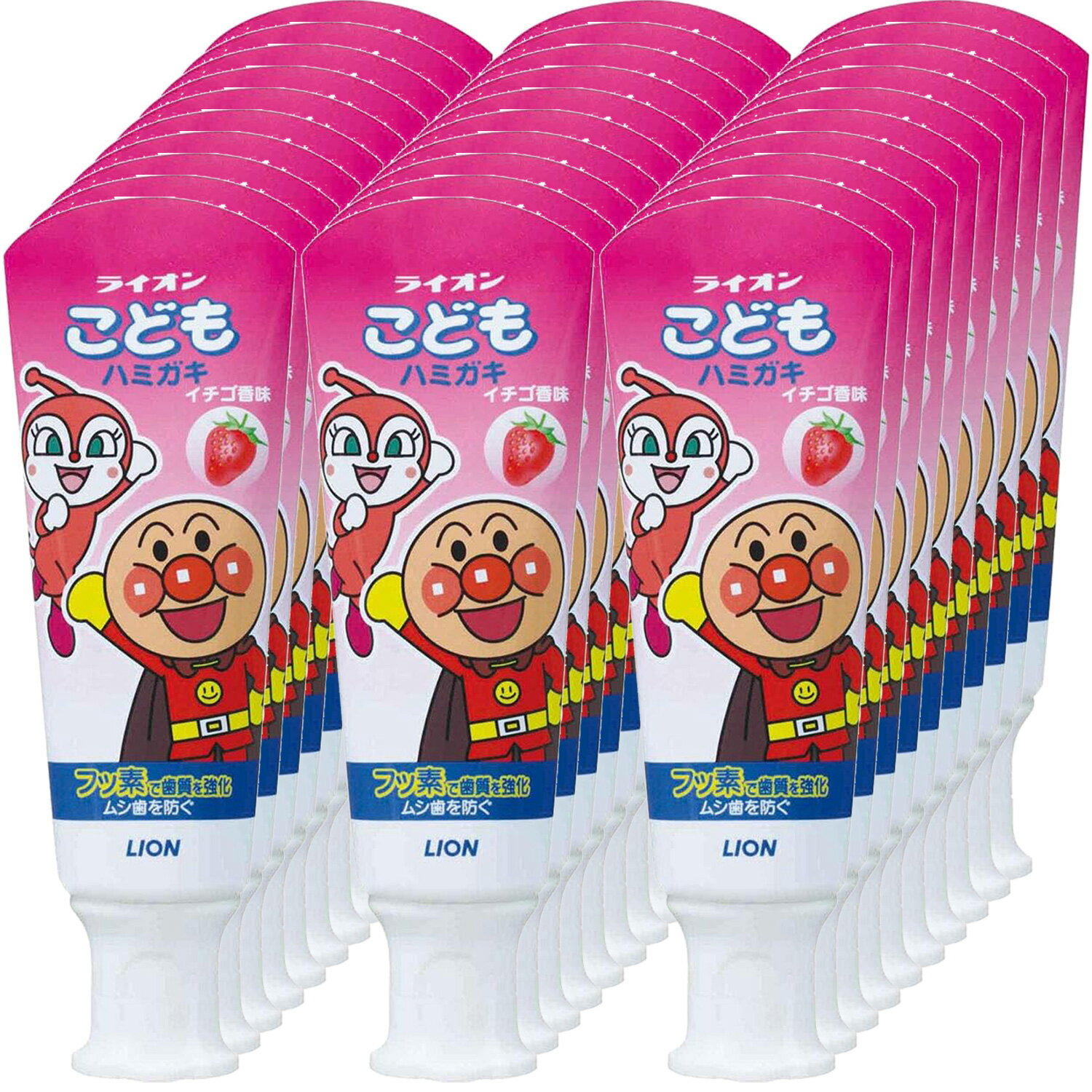 【30個まとめ買い】ライオン　こどもハミガキ　イチゴ香味　40g ×30個